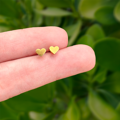 Piercing Corazón Dorado Acero Inoxidable C682