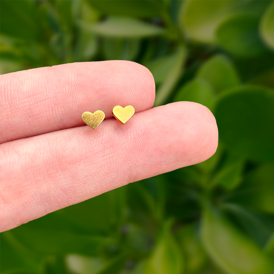 Piercing Corazón Dorado Acero Inoxidable C682