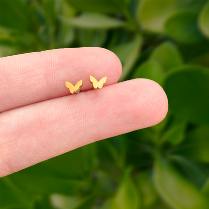Piercing Mariposa Dorada Acero Inoxidable C622