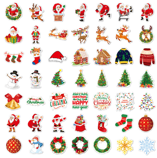 STICKERS 100pz NAVIDAD VARIADO 4