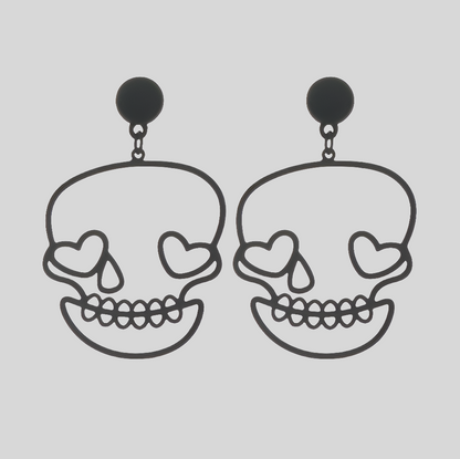 Aretes Calavera Metálica Li4