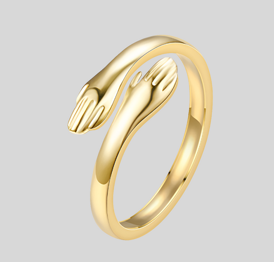 Anillo Ajustable Abrazo  Acero Inoxidable Az226