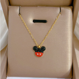 Collar Miki Mouse Dorado Acero Inox  2U8