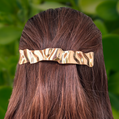 Broche para Pelo Dorado Arrugado