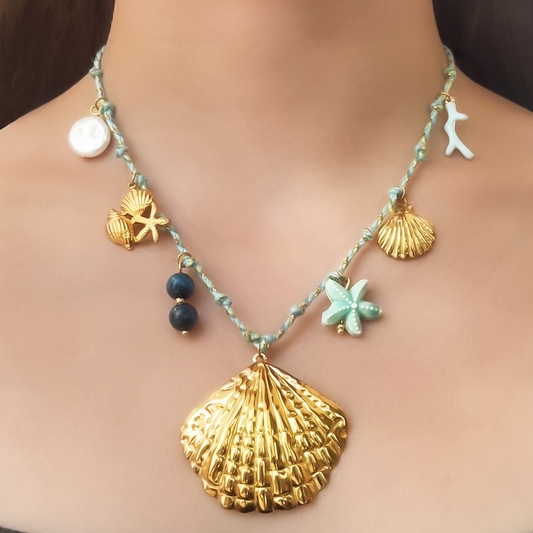 Collar Cordon del Mar Charms Acero Inoxidable 1E5
