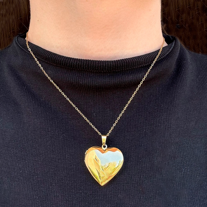 Collar Relicario Corazón Acero de Titanio  1C4