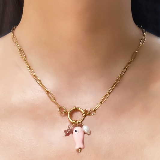 Collar Charms del Mar Acero Inoxidable 1j4