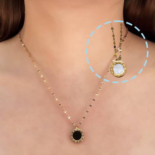 Collar Doble Vista Acero Inoxidable 2L5
