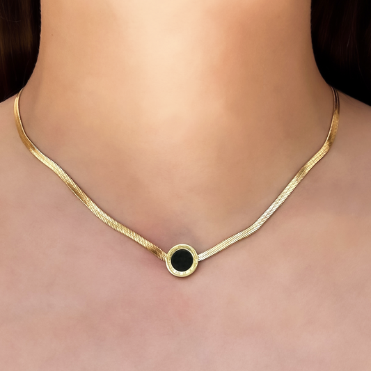 Collar Oro Acero Inoxidable  1F7