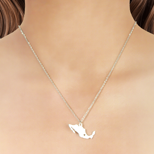 Collar República Mexicana Plateado R711