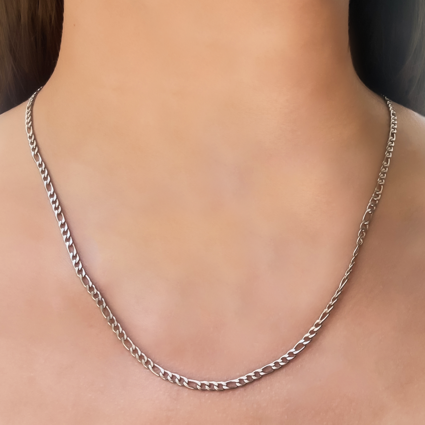 Collar Cadena Plateada 50mm Acero Inoxidable 2j8