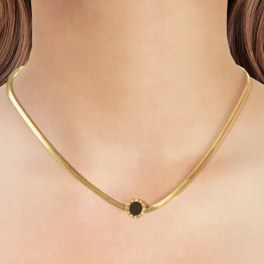 Collar Oro Acero Inoxidable  1F7