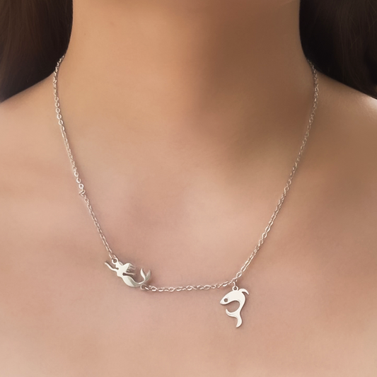 Collar Sirena Delfín Acero Inoxidable  1V8