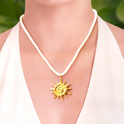 Collar de Cuerda Sol Dorado Acero Inoxidable 1o6