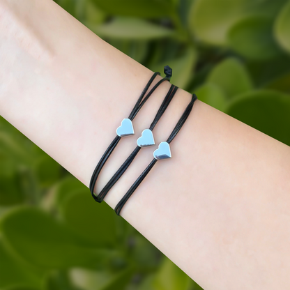 Set 3 Pulseras Corazón  2B5