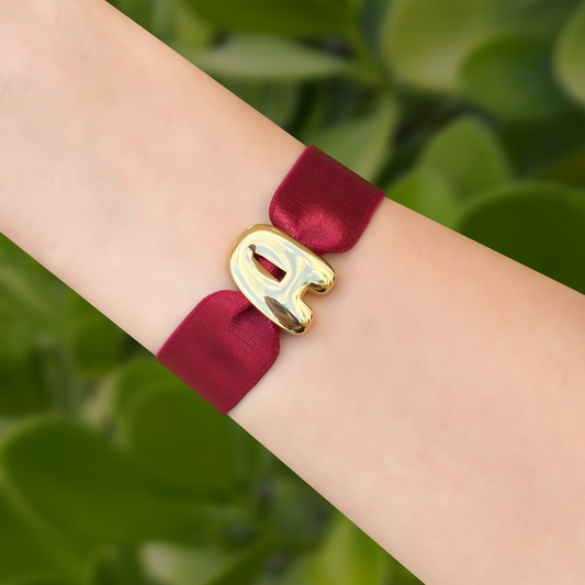 Pulsera Elástica de Letra  *A*  2K1