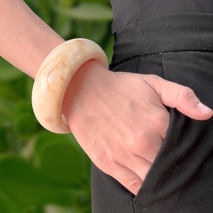 Pulsera Gruesa Destellos Dorados  4E31