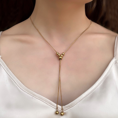 Collar Dorado Corbatero Acero Inoxidable
