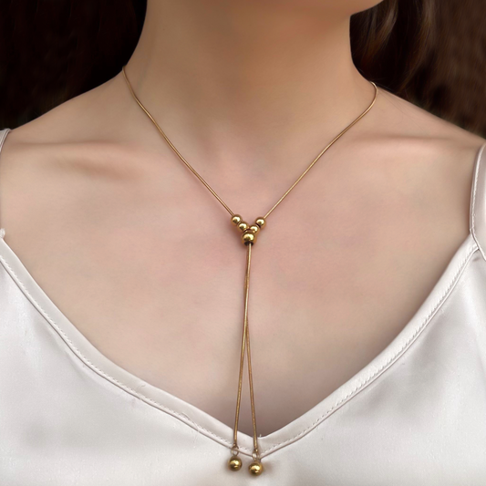 Collar Dorado Corbatero Acero Inoxidable