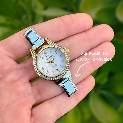 Reloj para Pulsera Italiana Oro-Plata  R33