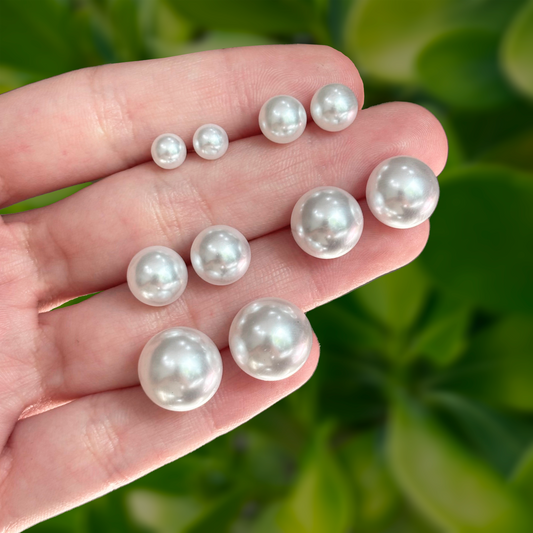 Aretes Perla Blanca