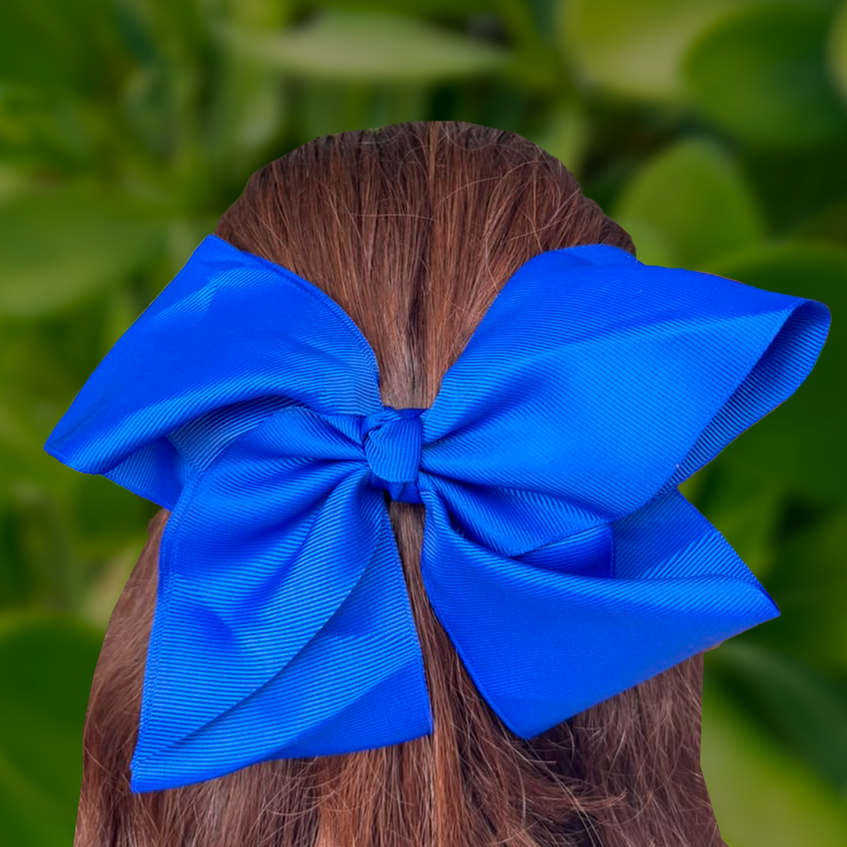 Broche Lazo de Pelo Azul Rey