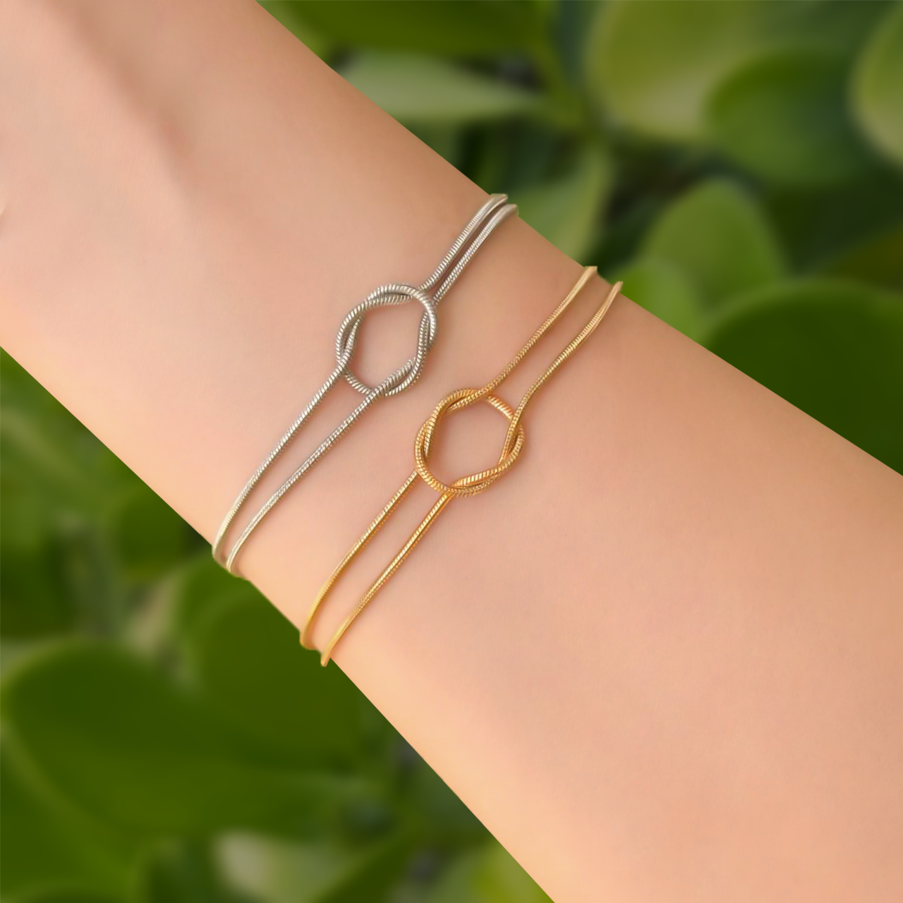Pulsera Dorada Nudo Marinero C689