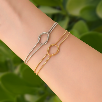 Pulsera Dorada Nudo Marinero C689
