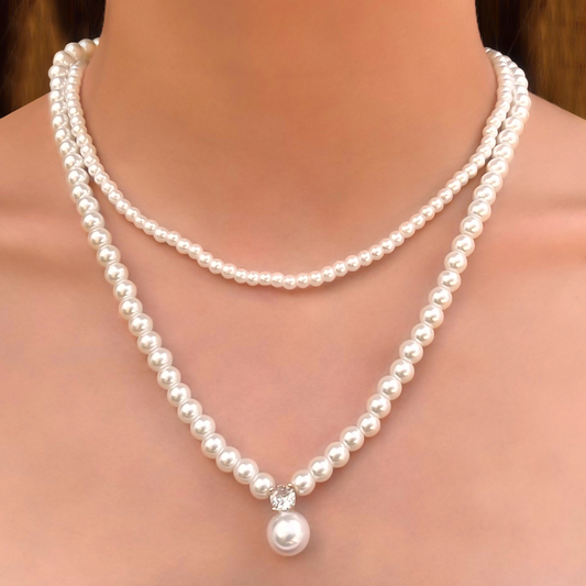 Collar Layer de Perlas  2B4