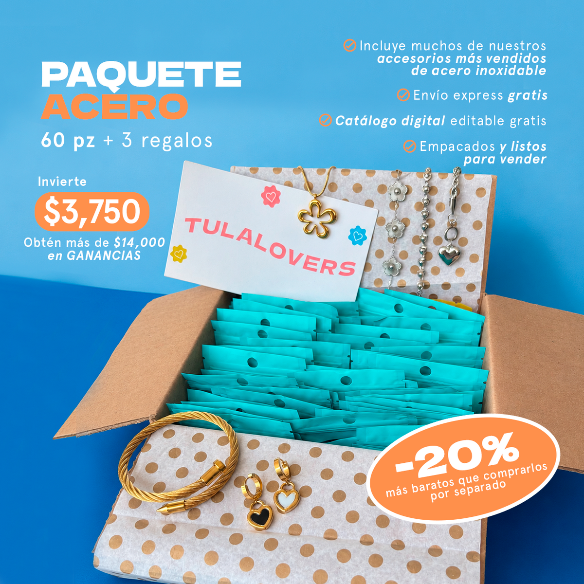 Paquete ACERO  para AHORRAR!