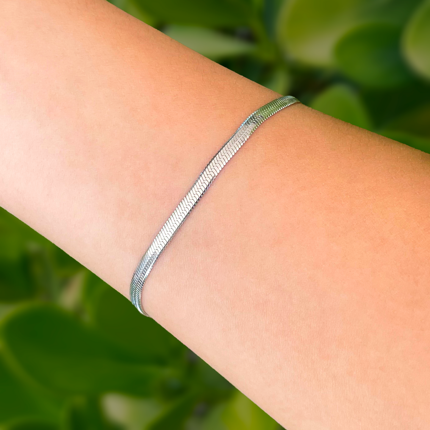 Pulsera Plateada Acero Inoxidable   1Z4