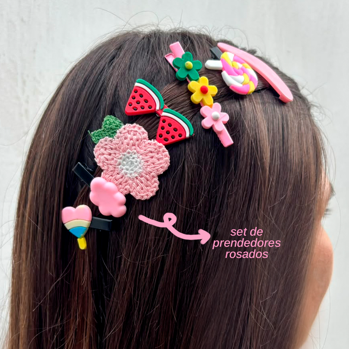 Clips Rosas de Niñas