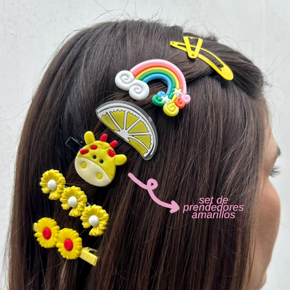 Clips Amarillo de Niñas