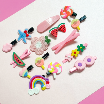Clips Rosas de Niñas