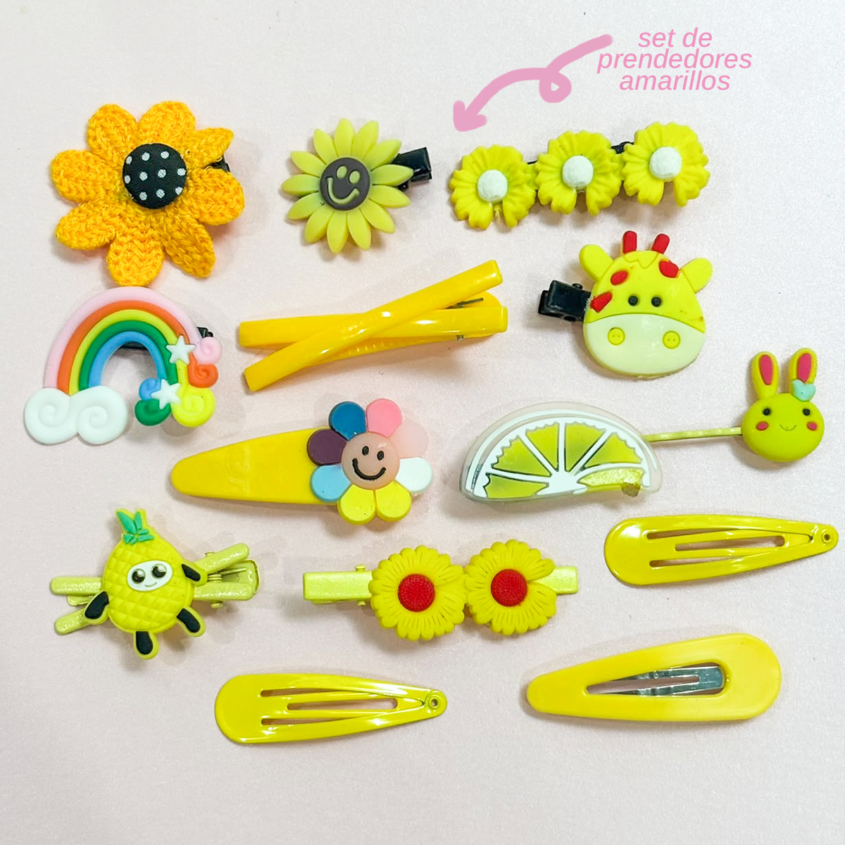 Clips Amarillo de Niñas