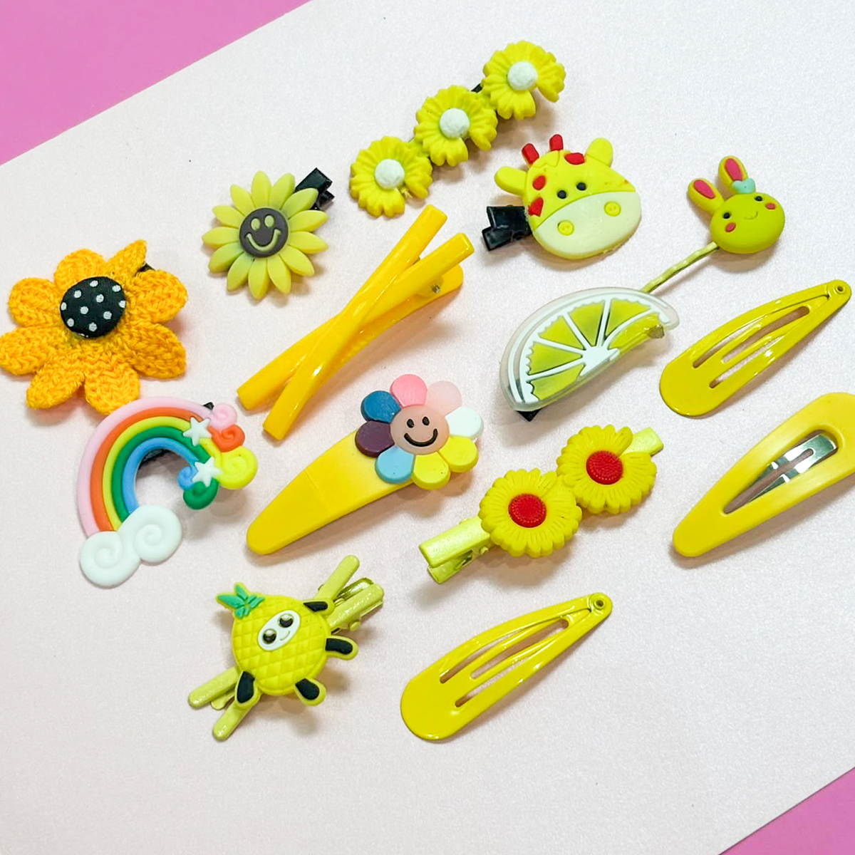 Clips Amarillo de Niñas