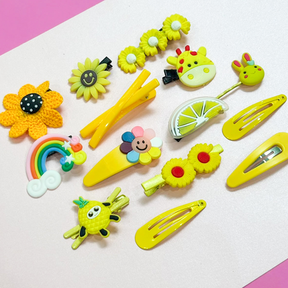 Clips Amarillo de Niñas