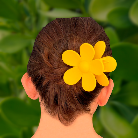 Clip Pinza Flor Amarilla 1AA8