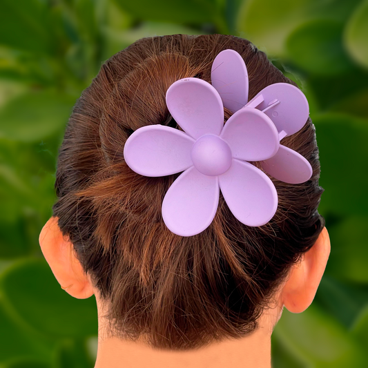 Clip Pinza Flor Morada 1AA8