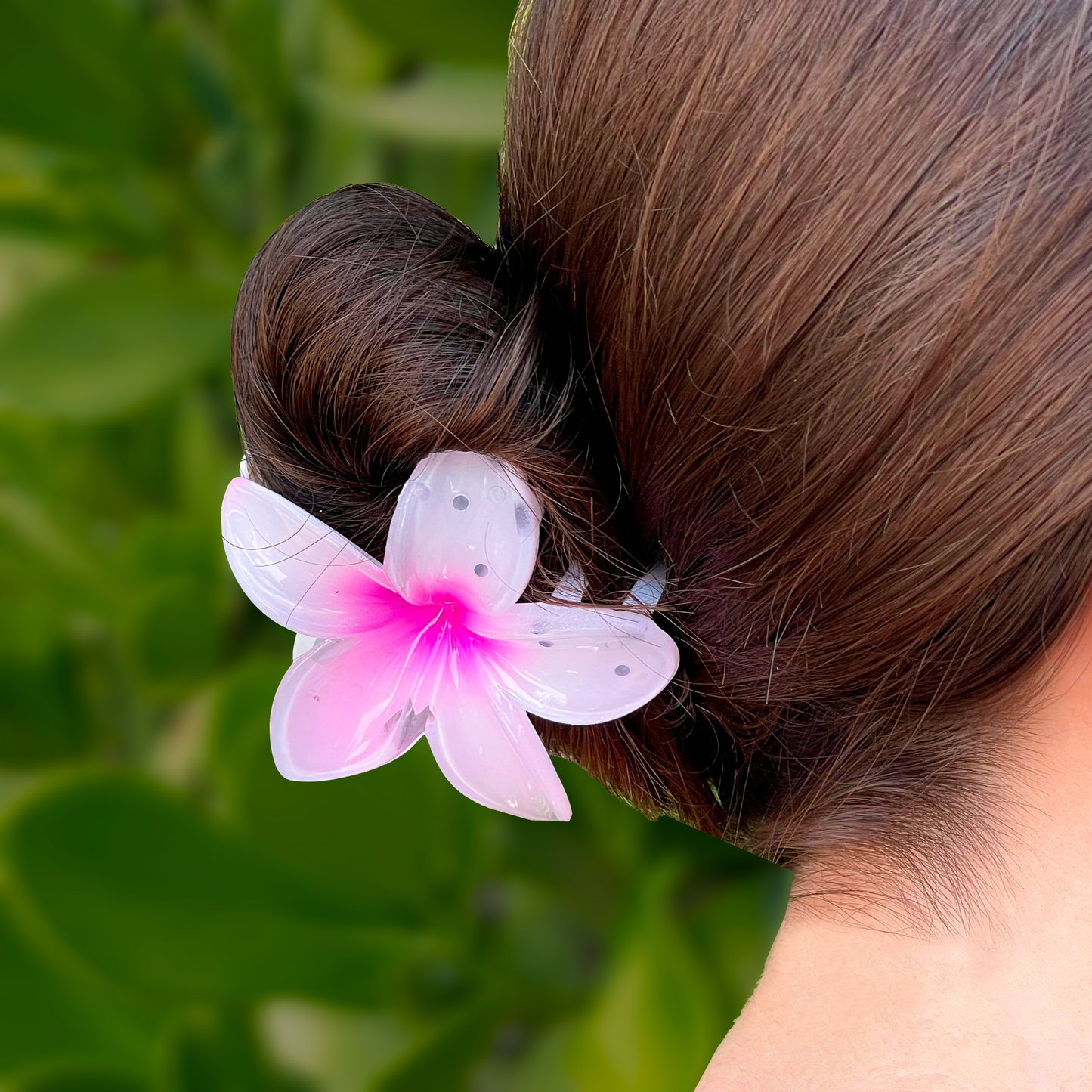 Clip Pinza Flor Rosa 1AA1