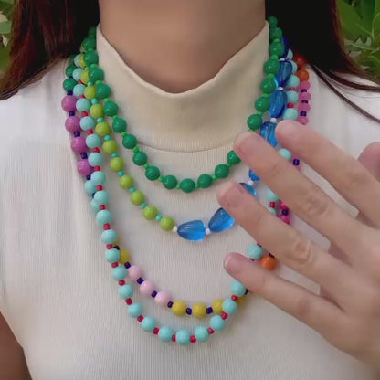 Collar Bolitas Multicolor