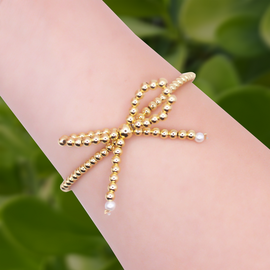Pulsera Lazo Dorado