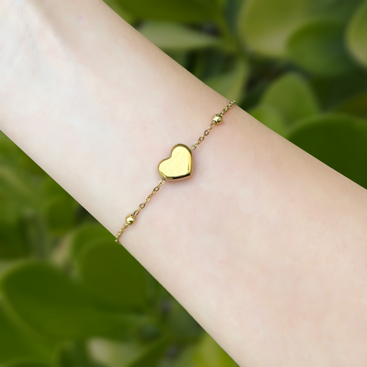 Pulsera Corazón Delicado Acero Inoxidable  1Z7