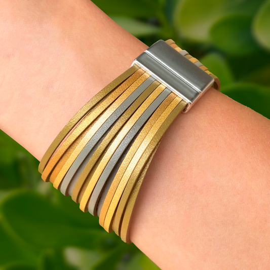 Pulsera Hombre MultiCuero Magnetic 2R8