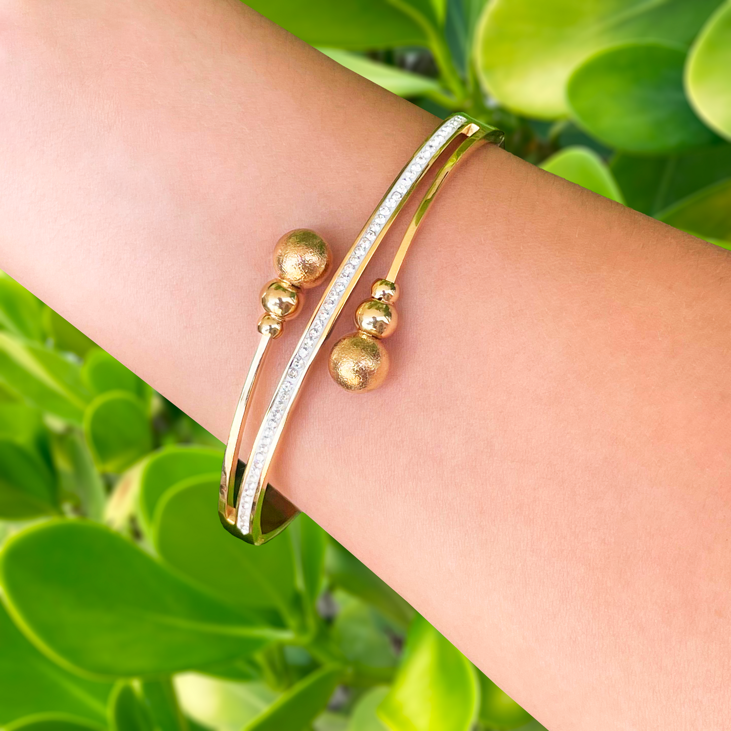 Pulsera Dorada Acero Inoxidable 1V7