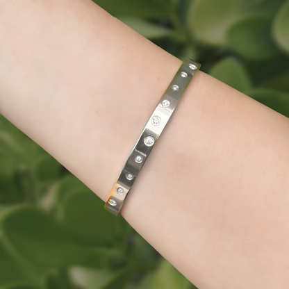 Pulsera Plateada Acero Inoxidable  2X4