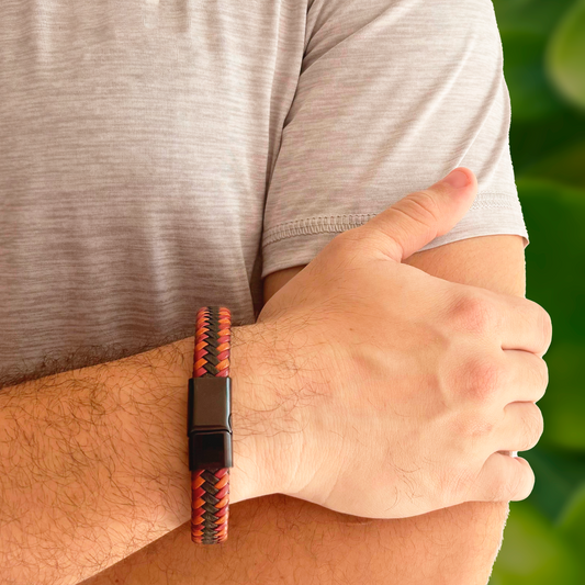 Pulsera Trenzada de Imán para Hombre 1E6