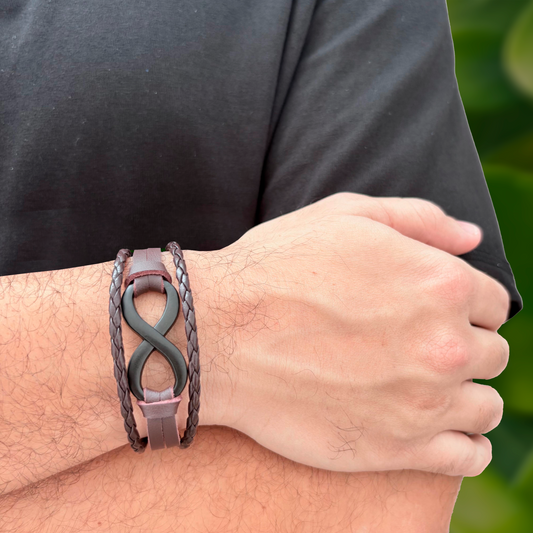 Pulsera Hombre Café Cuero   4E2