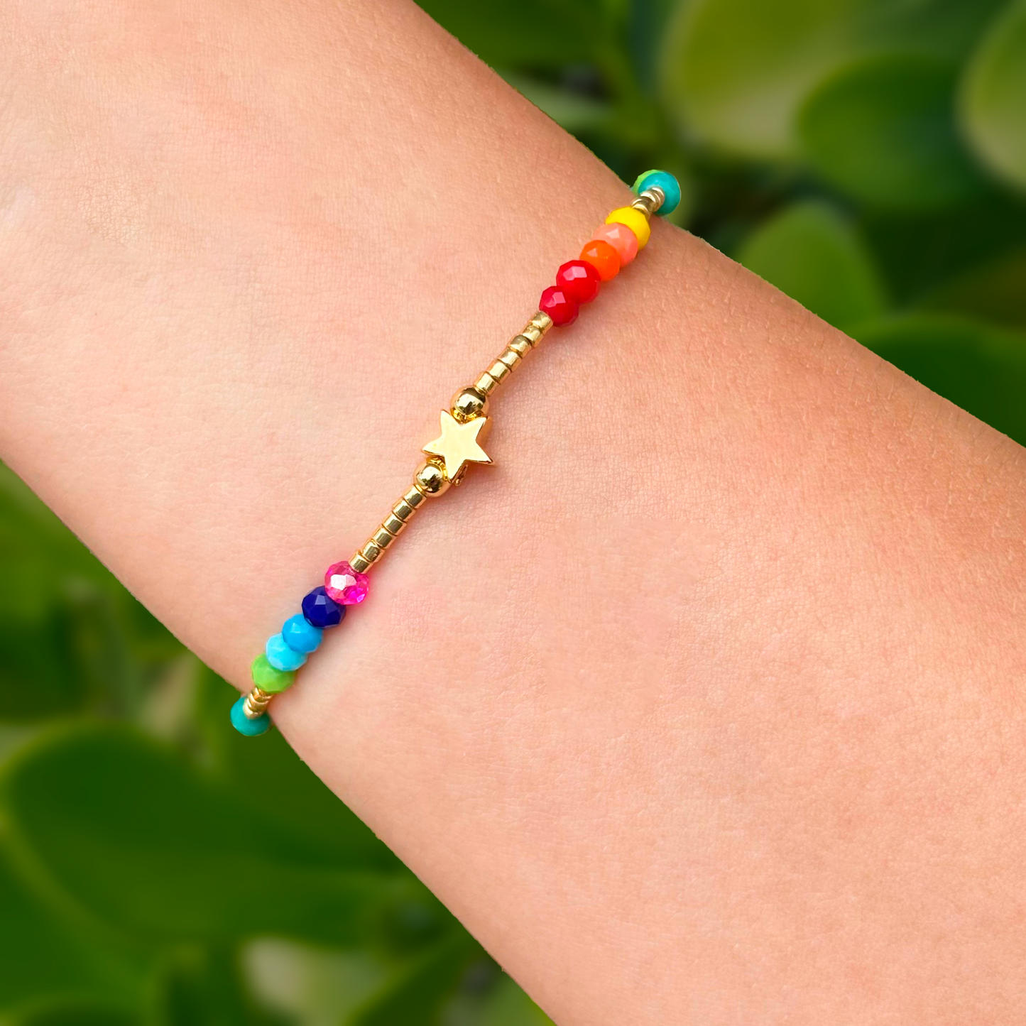 Pulsera de Cuentas de Colores Estrella  1E3