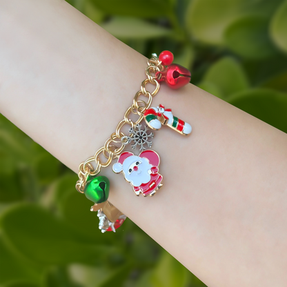 Pulsera Dorada Navideña 3H4